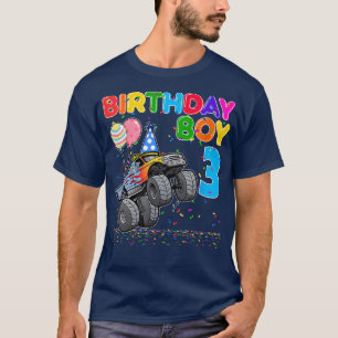 Monster Truck 3. Geburtstagskinder 3 Jahre alt B-T T-Shirt