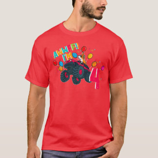 Monster Truck 4 Corgi Treiber Niedlicher Haustier T-Shirt