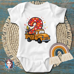 Monster Truck Baby Strampler