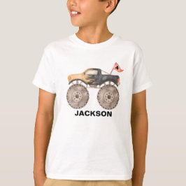 Monster truck birthday kid T-Shirt