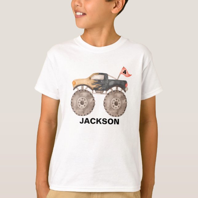 Monster truck birthday kid T-Shirt (Vorderseite)