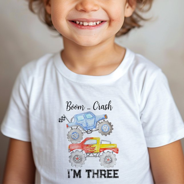 Monster Truck Birthday Kleinkind T-shirt (Von Creator hochgeladen)