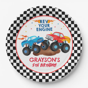 Monster Truck Birthday Party Paper Teller