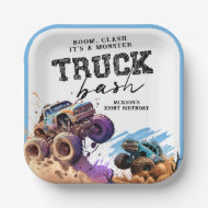 Monster Truck Birthday Party Pappteller