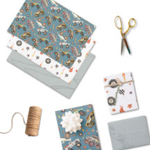 Monster Truck Blue Watercolor Modernes Set von 3