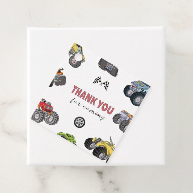 Monster truck, boy any age birthday geschenkanhänger (Beispiel)