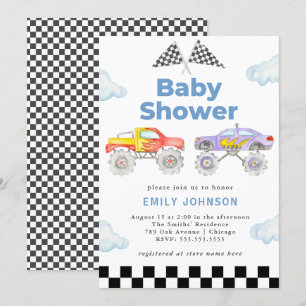 Monster Truck Boy Baby Shower Einladung