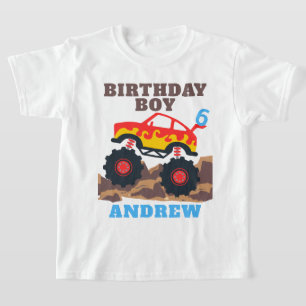 Monster Truck Boy Geburtstagsparty T-Shirt