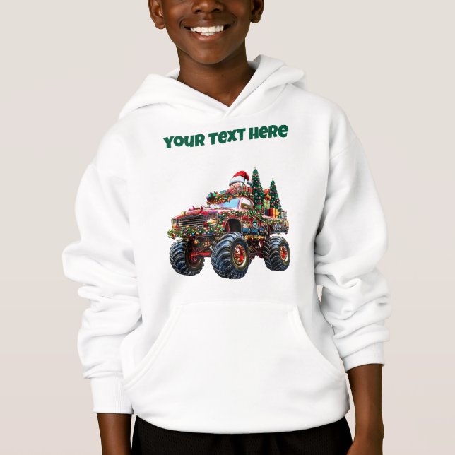 Monster Truck Christmas - Sweat - shirt à capuche  (Devant)
