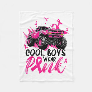 Monster Truck Coole Jungen tragen NK-Brustkrebs-Aw Fleecedecke