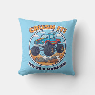 Monster Truck - Crush It! Du bist ein Monster Kissen