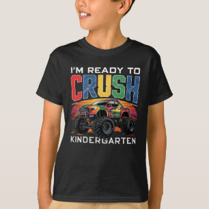 Monster Truck Crush Kindergarten Outfit T-Shirt