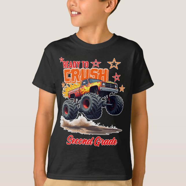 Monster Truck "Crush Second Grade" Shirt (Vorderseite)