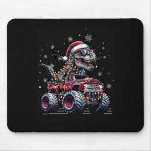 Monster Truck Dinosaurier Trex Weihnachten Jungen  Mousepad