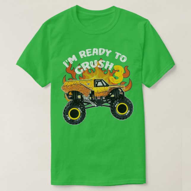 Monster Truck EarthShaker Ix27m Bereit zum Brechen T-Shirt (Design vorne)