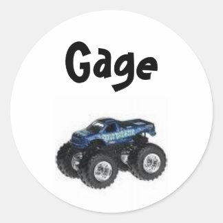 Monster Truck Étiquette - Customisé