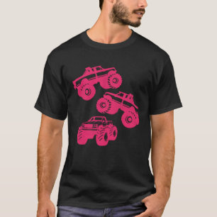Monster Truck für Mädchen & Kleinkinder Pink T-Shirt