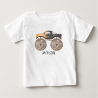 Monster Truck Geburtstag T - Shirt personalisiert