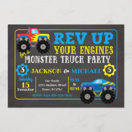 Monster Truck Gemeinsame Einladung zum Geburtstag