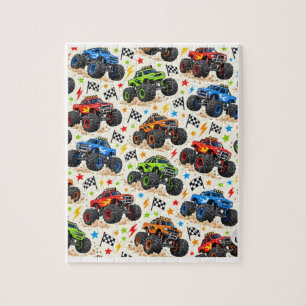 Monster-Truck-Geschenkpapier