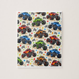 Monster-Truck-Geschenkpapier