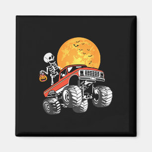 Monster Truck Halloween Boys Truck Pumpkin Magnet