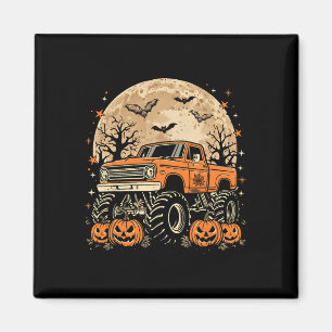 Monster-Truck-Halloween-Kürbis-Mond-Kürbis Magnet