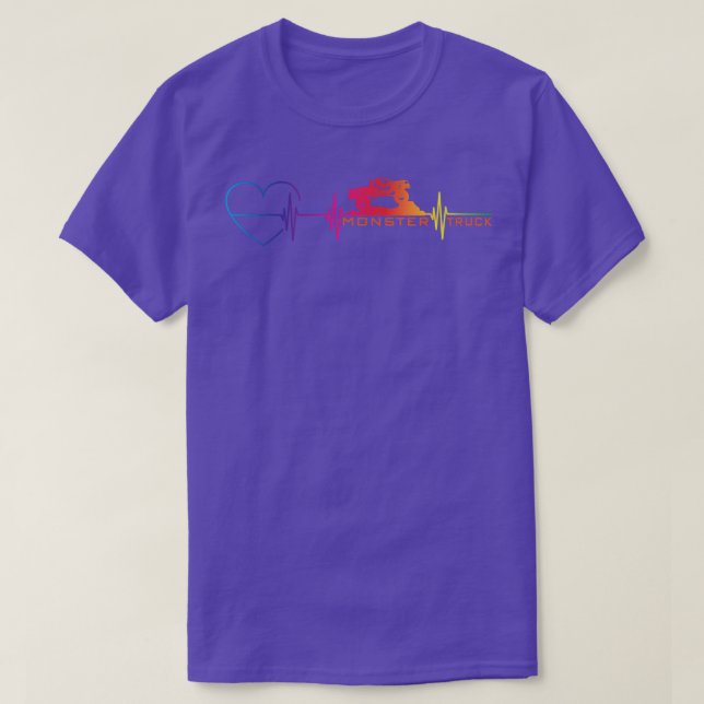 Monster Truck Heartline cool trucks  T-Shirt (Design vorne)