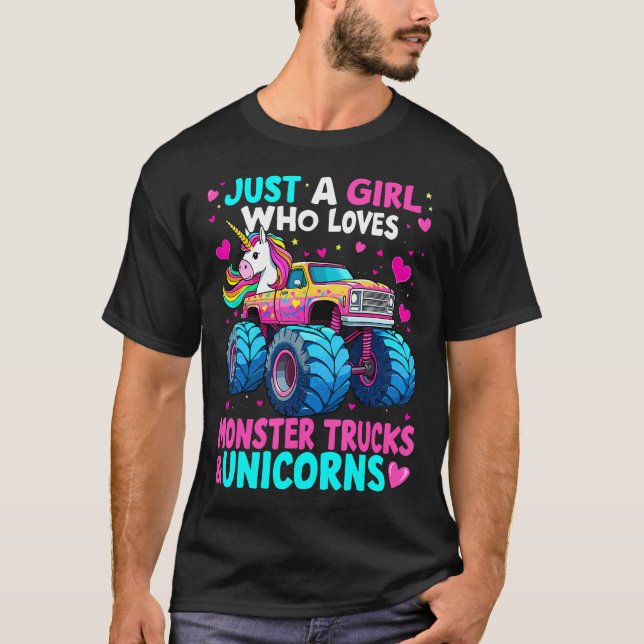 Monster Truck Just A Girl Who Loves Monster Trucks T-Shirt (Vorderseite)