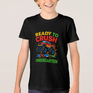 Monster Truck Kindergarten Start Tri-Blend Shirt