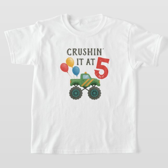 Monster Truck Kindergeburtstag Party T-Shirt (Ablage )