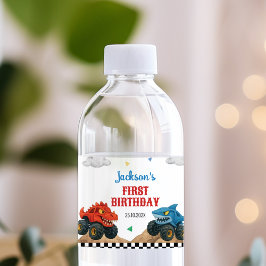 Monster Truck Kindergeburtstag Wasserflasche