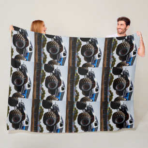 Monster Truck Launch, große Fleece Blanka