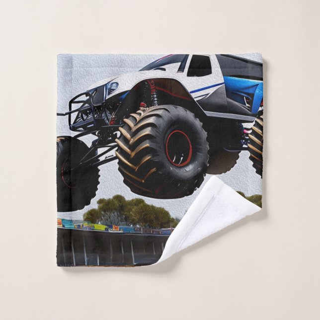 Monster Truck Launch, Wash Cloud Waschlappen (Waschlappen)