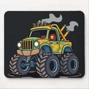 Monster Truck mit Camouflage Design Mousepad