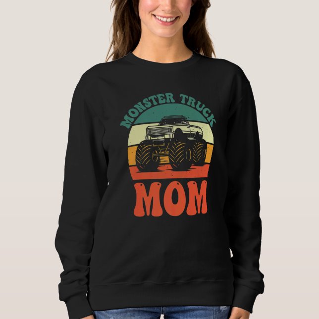Monster Truck MOM Retro Monster Truck Mother's Day Sweatshirt (Vorderseite)