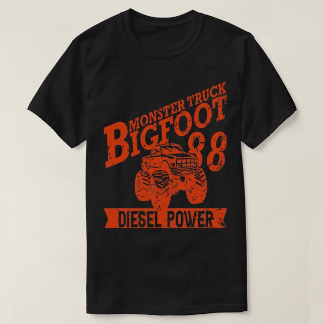 Monster Truck Monster LKWs Großrad 3 T-Shirt (Design vorne)