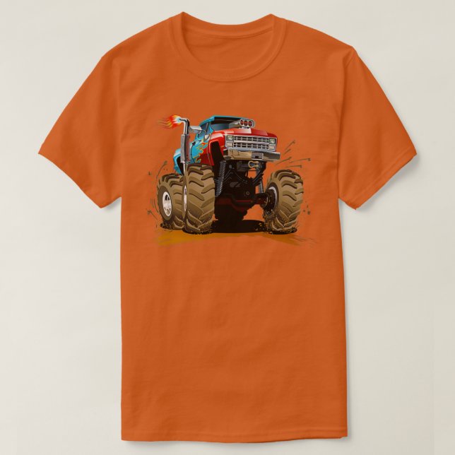 Monster Truck Monster Trucks Rule Monster Cars 2 T-Shirt (Design vorne)