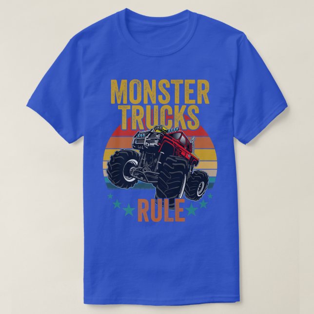 Monster Truck Monster Trucks Rule  T-Shirt (Design vorne)