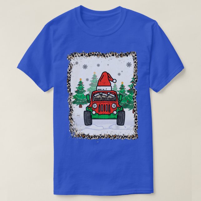 Monster Truck Mops Weihnachtsmann Lover Xmas B T-Shirt (Design vorne)