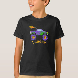 Monster Truck Nom personnalisé T-shirt Enfants