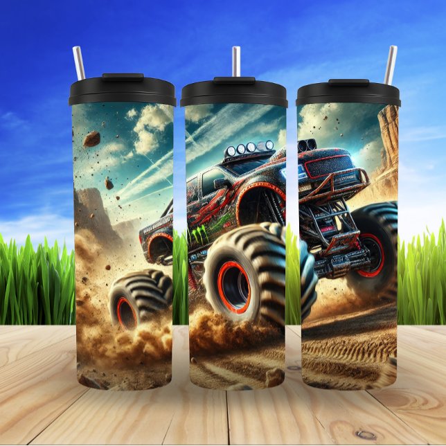 Monster Truck Off-Road Racing Power Thrill Thermosbecher (Von Creator hochgeladen)