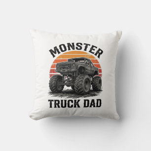 Monster Truck Papa Vintage Off Road Grafik_1 Kissen