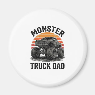 Monster Truck Papa Vintage Off Road Grafik_1 Magnet