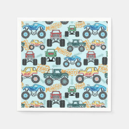 Monster-Truck-Papier-Tischservietten, Jungen-Gebur Serviette