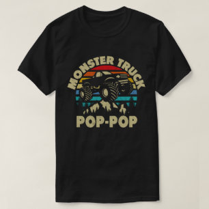 Monster Truck Pop-Pop Matching Family Opa T-Shirt
