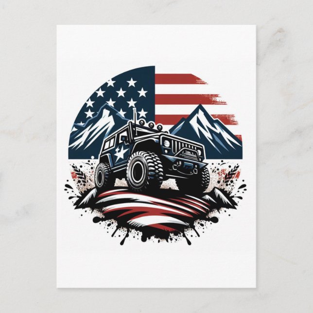 MONSTER TRUCK POST CARD POSTKARTE (Vorderseite)