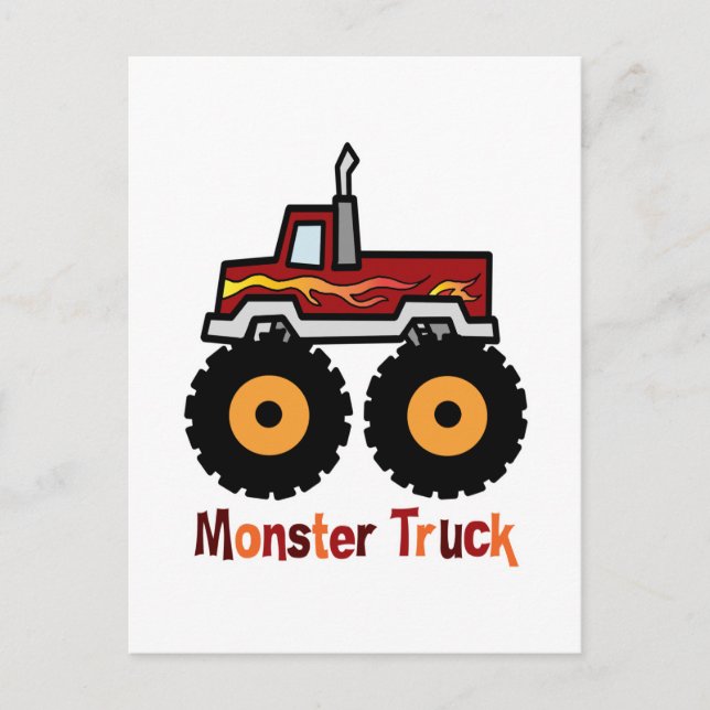Monster Truck Postkarte (Vorderseite)