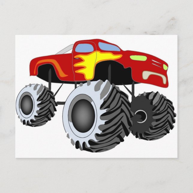 Monster Truck Postkarte (Vorderseite)