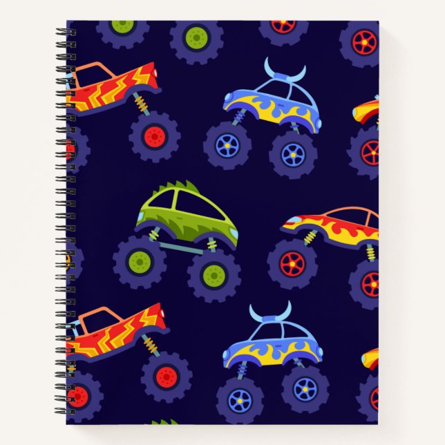 Monster Truck Primärzusammensetzung Notizbuch (Vorderseite)